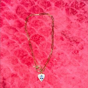 Gold Heart Pendant Necklace
